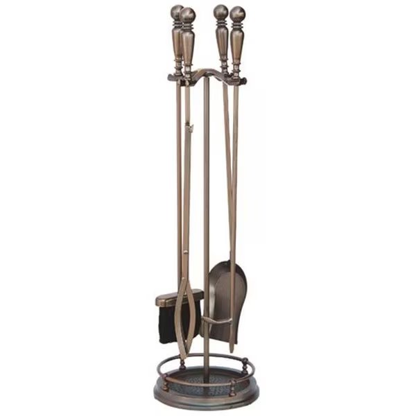 Uniflame F-1629 5 PC VENETIAN BRONZE FIRESET WITH BALL HANDLES, Uniflame, Mfr#: F-1629